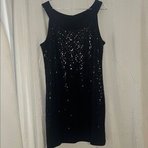 Elegant Black Sequin Dress